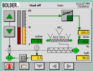 HMI extruder control